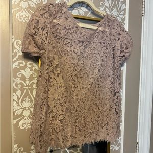 Loft lace top